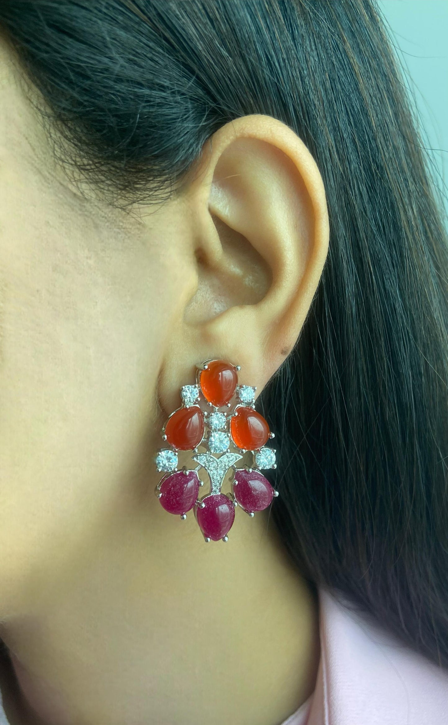 Quinn Floral Statement Earrings | GemZ Collection