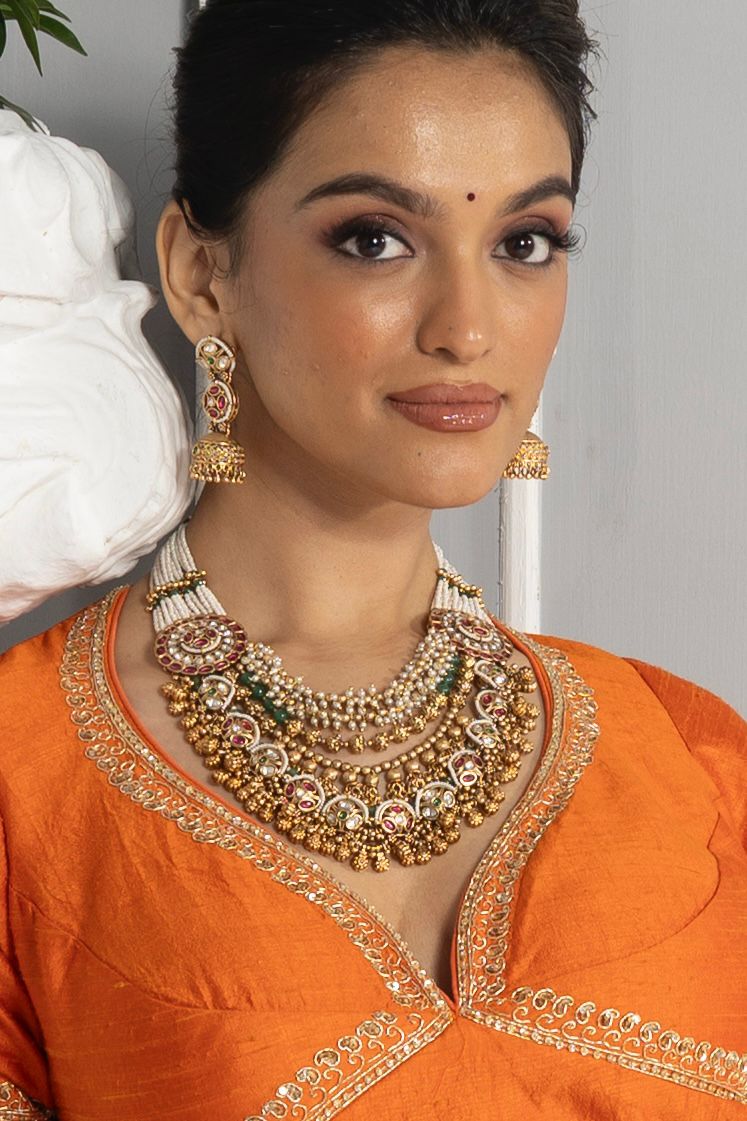 Barkha Layered Traditional Indian Gold Set | Sone Pe Suhaga