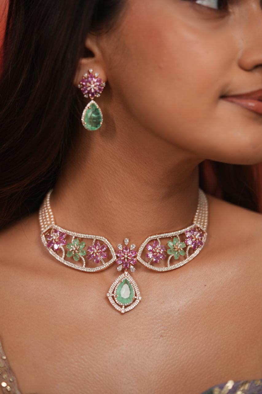 Jade Blossom Royale Diamond Pastel Set | Enchanted Garden