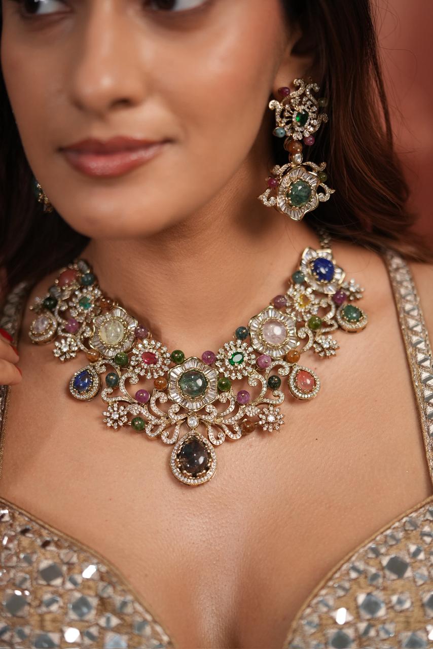 Bijooriya Sabhya Big Designer Multicolour Set | GemZ