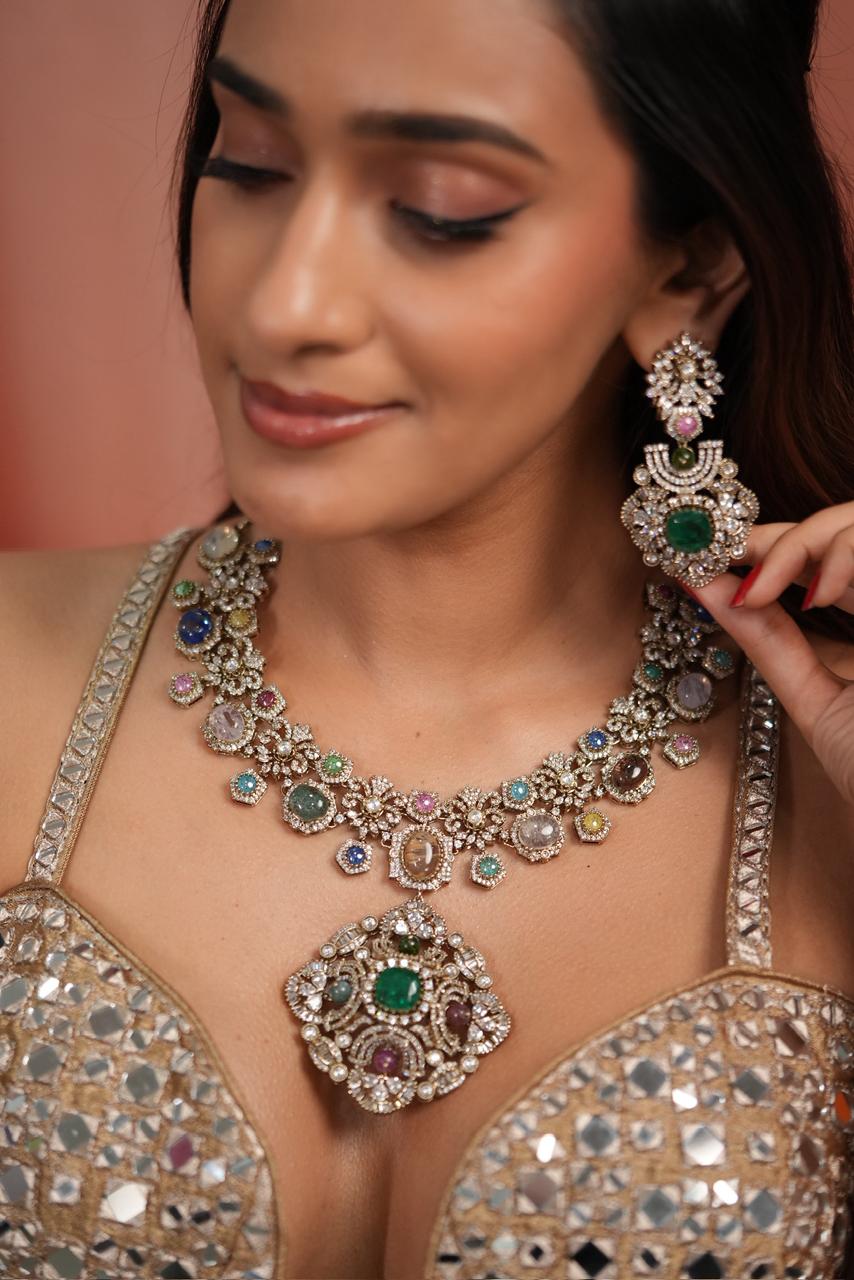 Glitterati Sabhya Oversized Multicolour Pastel Set | GemZ