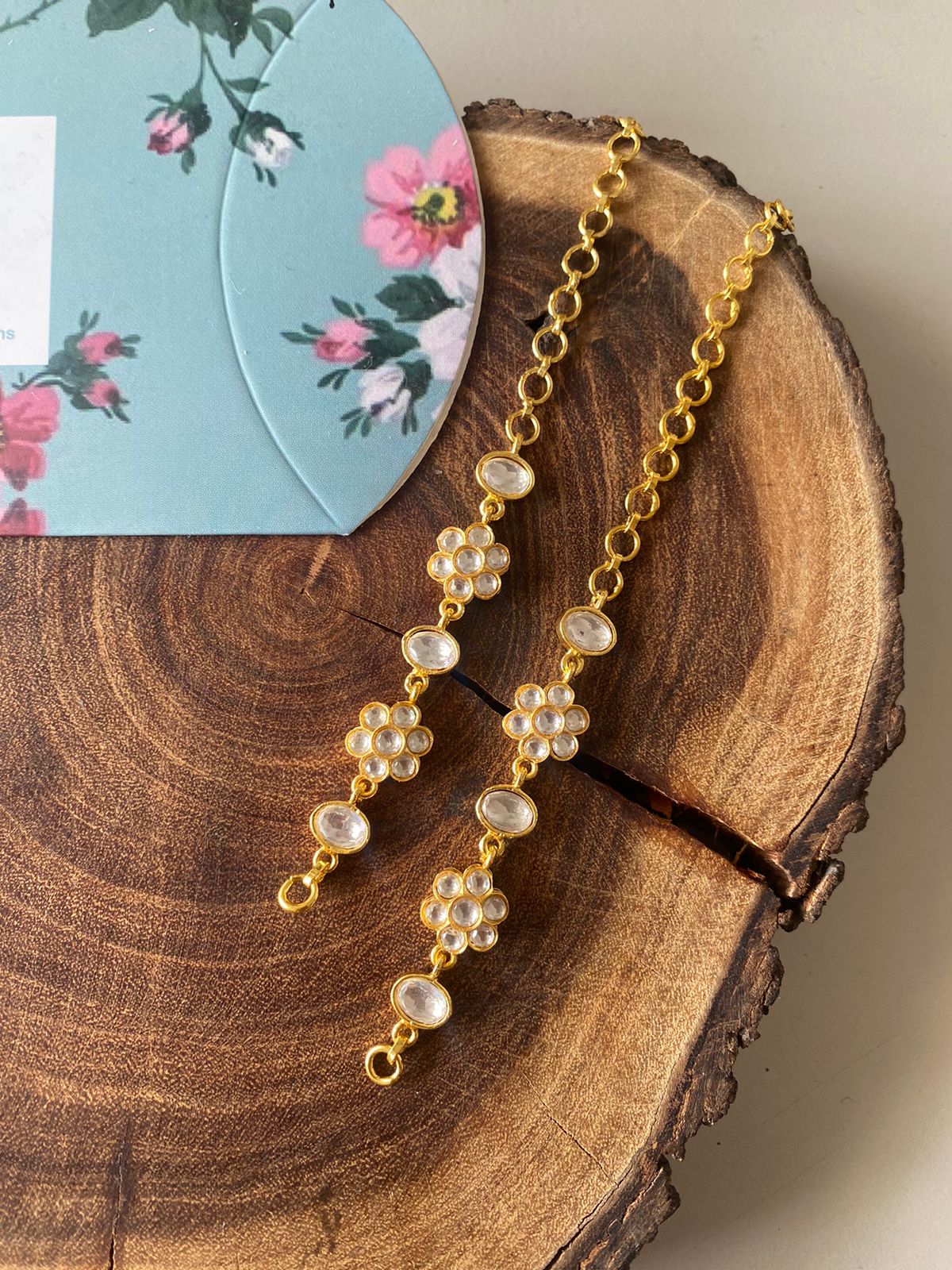 Gesu Floral Polki Indian kannauti | Kaanchain