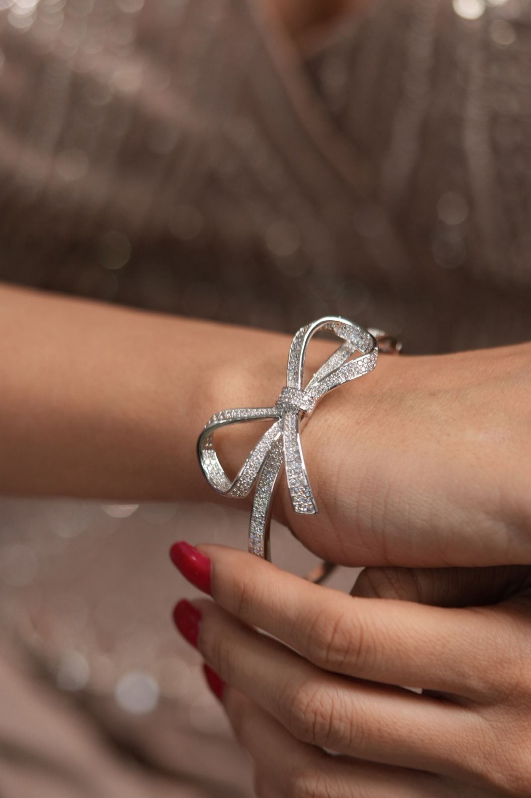 Bows & Ribbons Diamond Daily Wear Bracelet