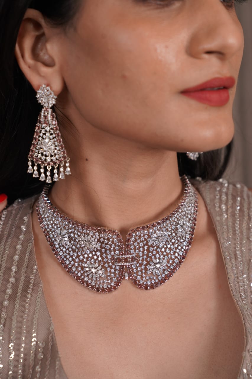 Rosette Diamond Designer Indo Western Set