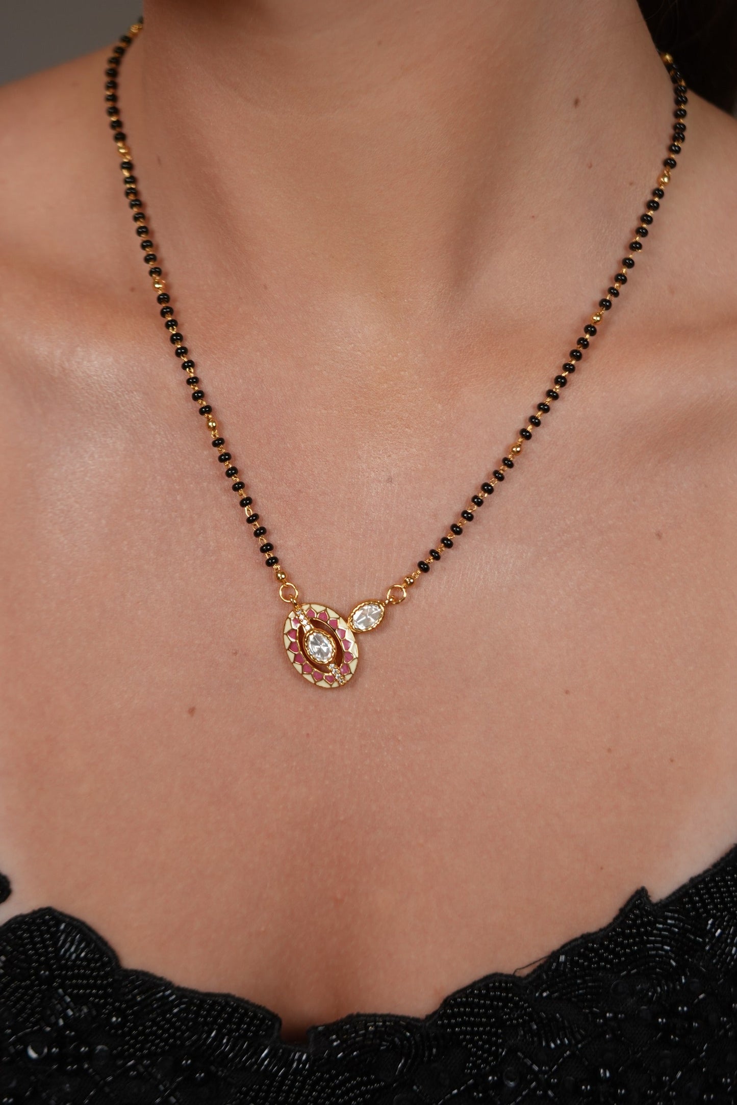 Pavitra Bandhan Meenakari Polki Mangalsutra | Daily Wear