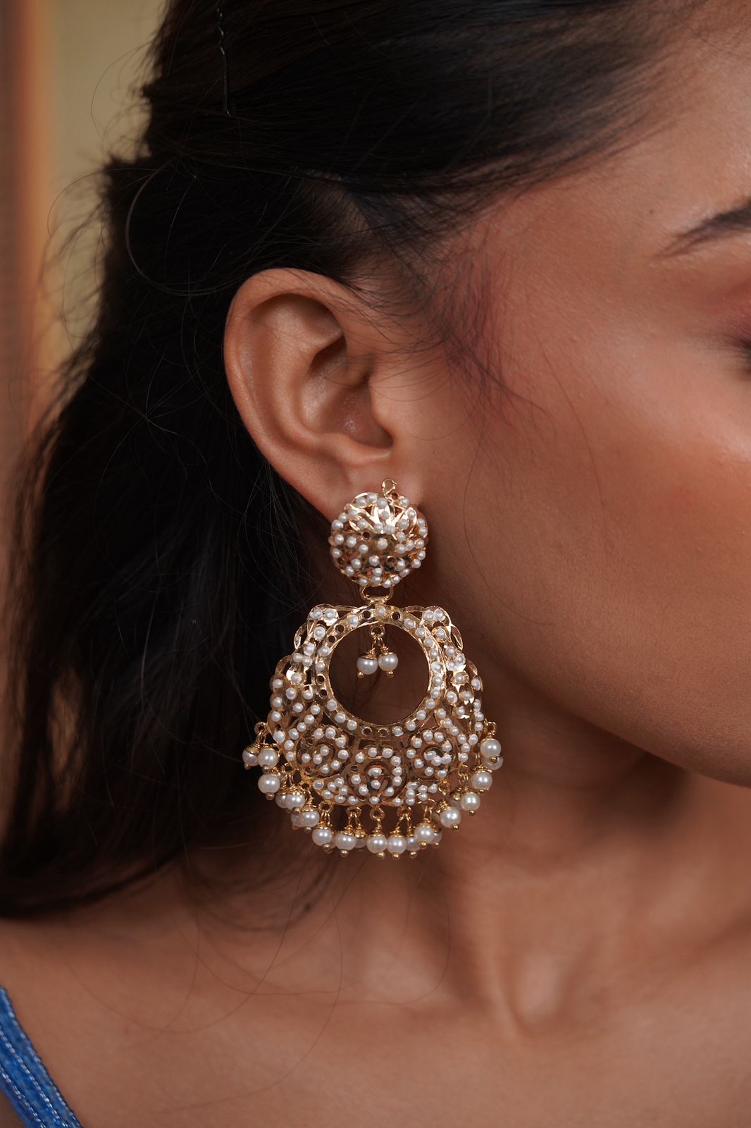 Nafisa Jadaau Indian Traditional Chandbali
