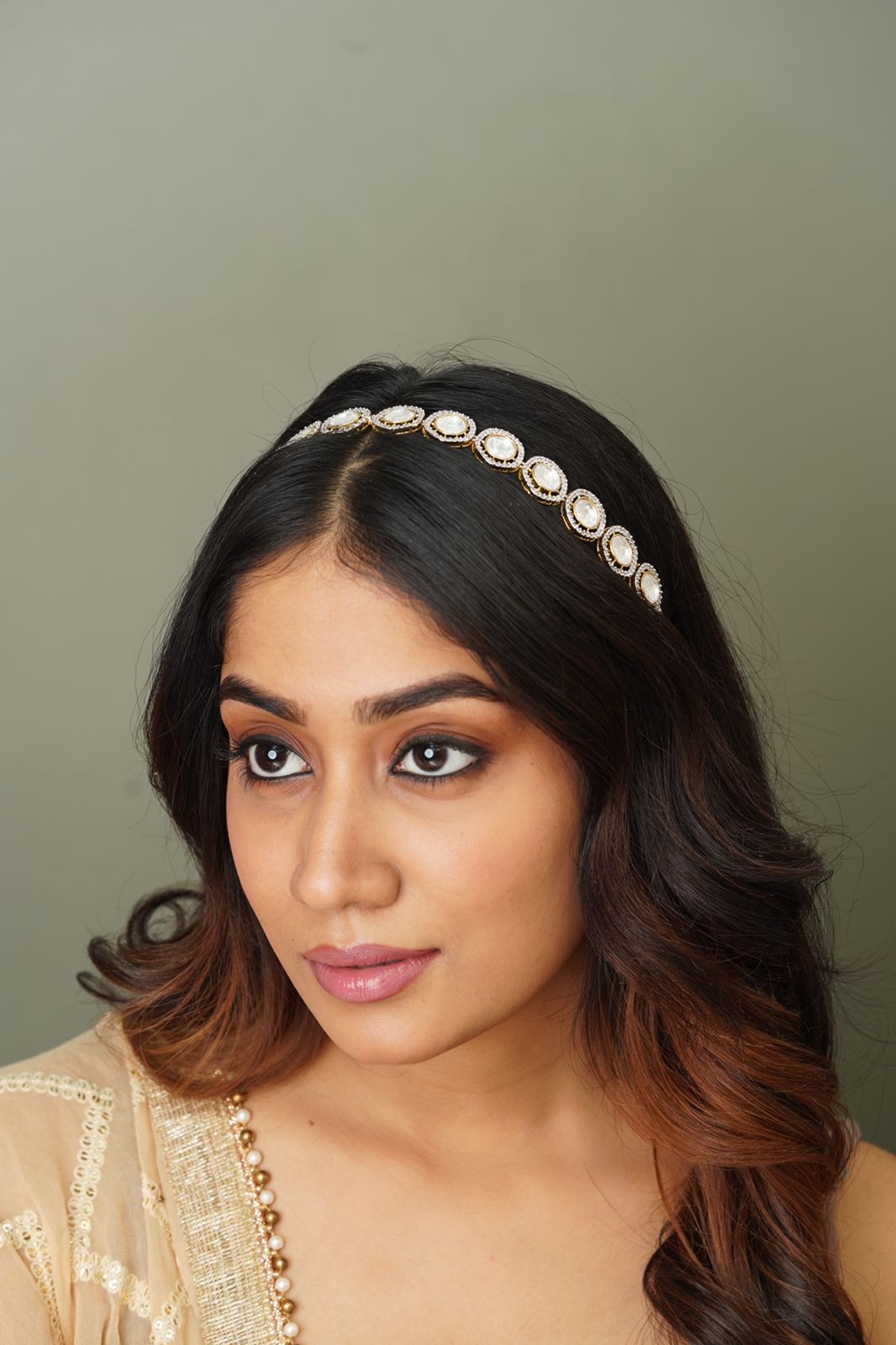 Nimisha Uncut Diamond Hairband | Sheeshband
