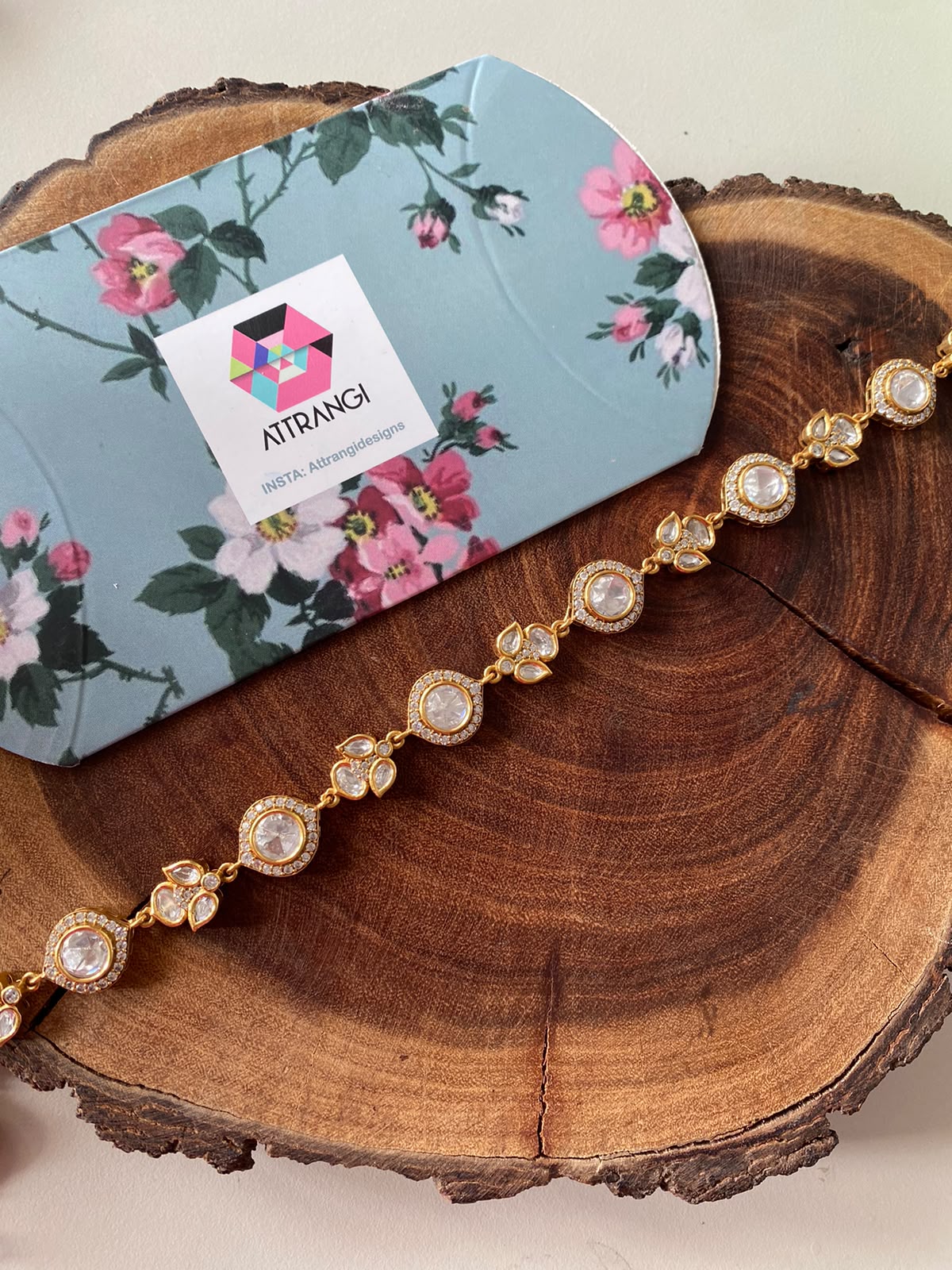 Leela Moissanite Sheeshband / Necklace | Hair accessory