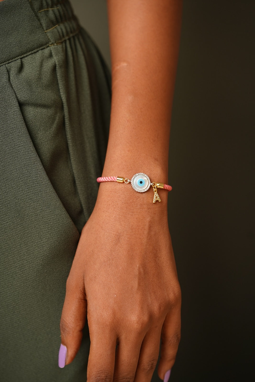 Evil Eye Monogram Daily Wear Rakhis | Bhaiya Bhabhi Bracelet
