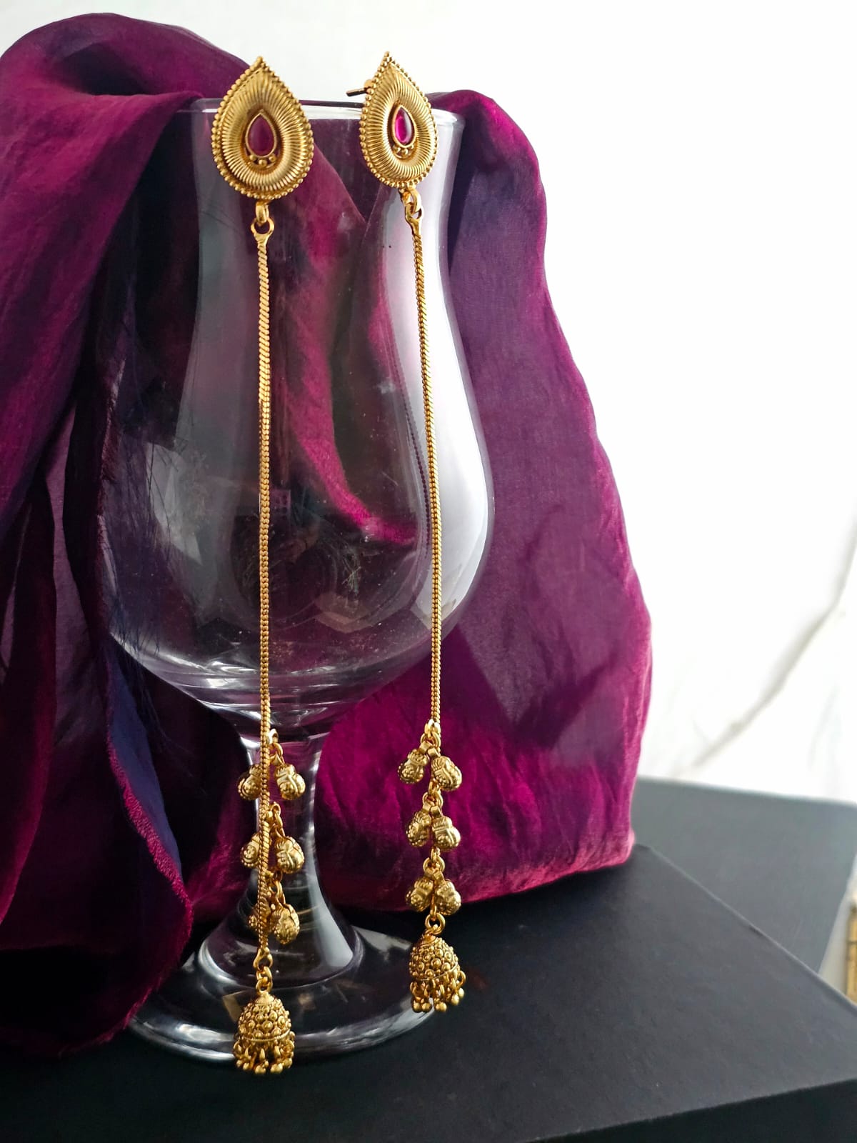 Aarohi Heritage Tassel Earrings