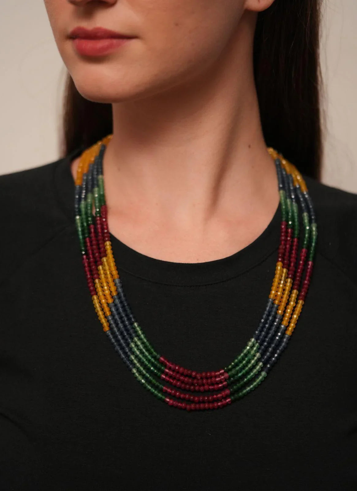 Sanober Multi Colour Traditional Mala