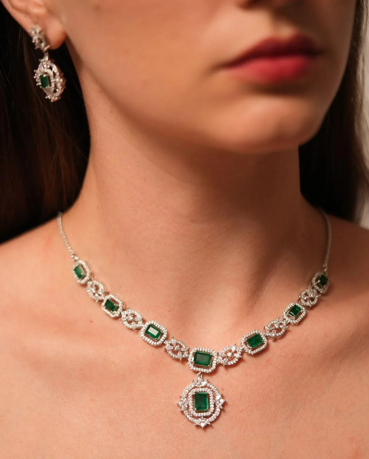 Stacy Pendant Fall Diamond Set