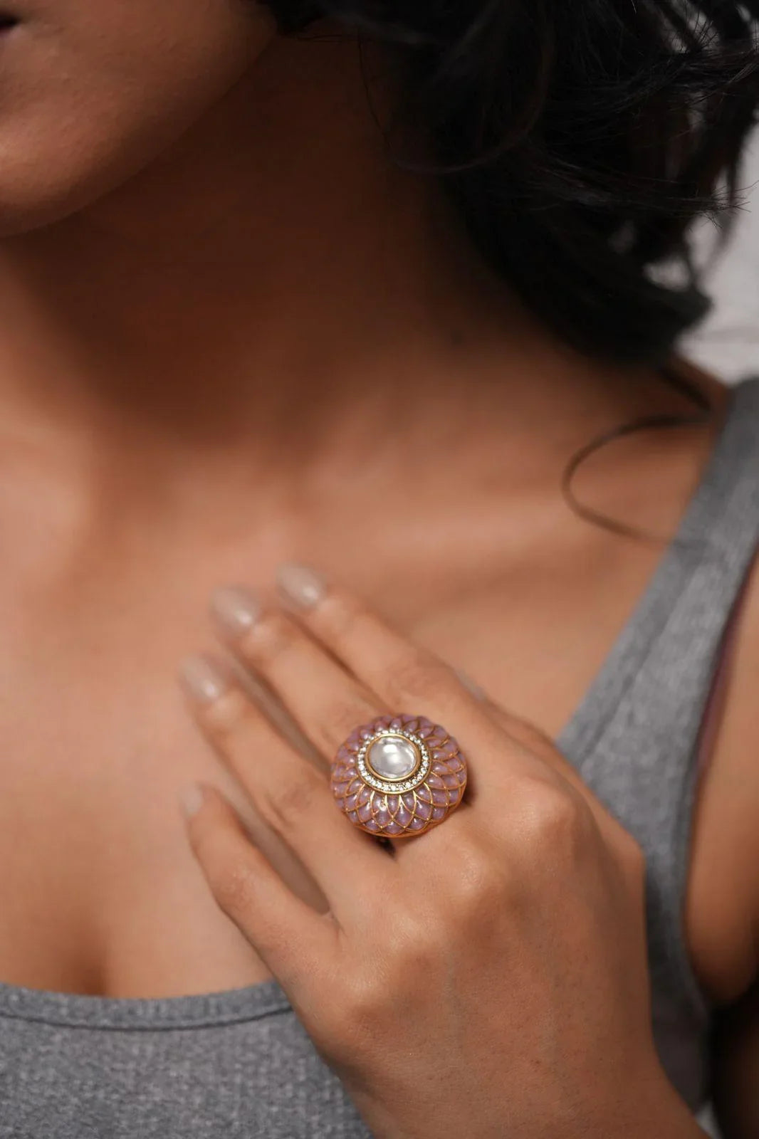 Shubha Indian Polki Ring