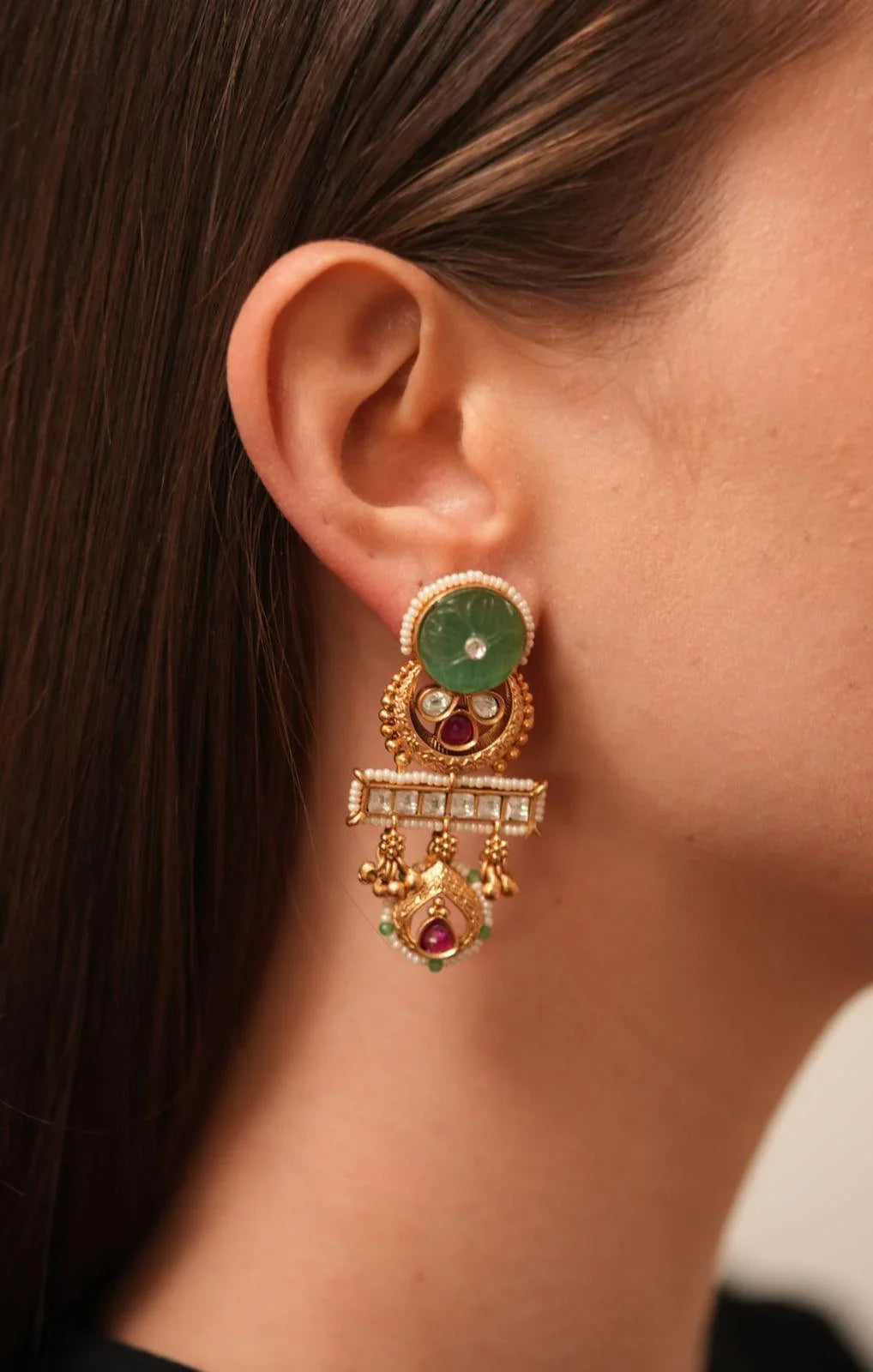 Aaboli Indian Earings | Sone Pe Suhaga Collection