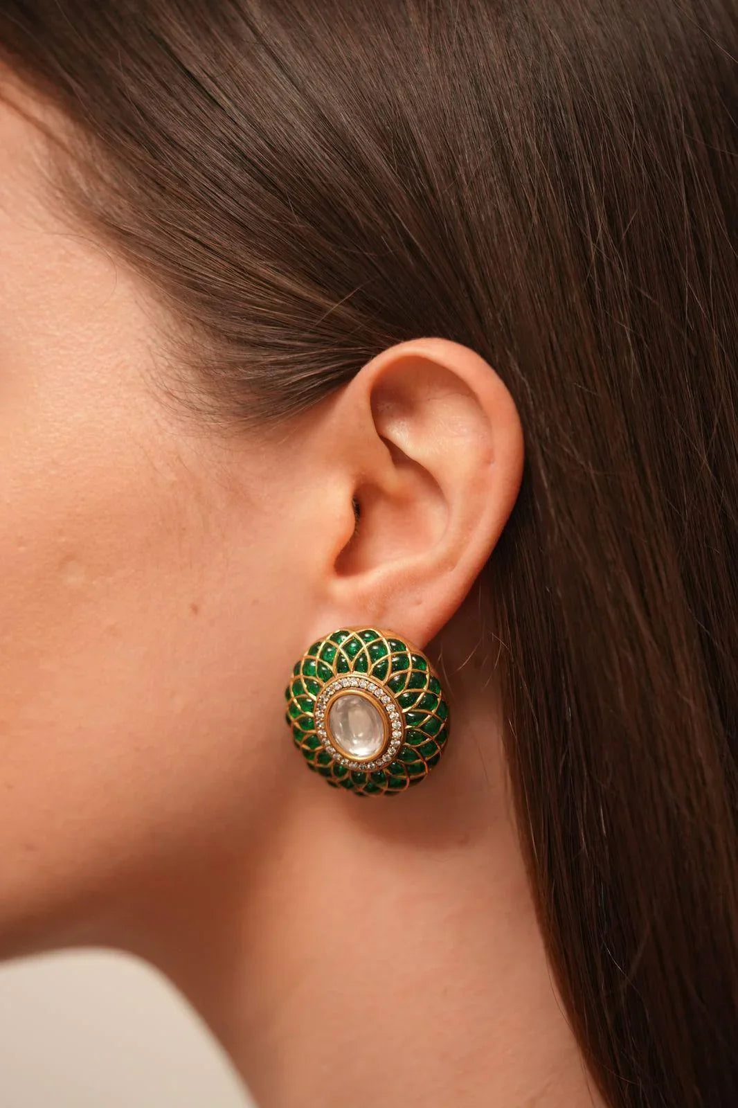 Shubha Indian Polki Studs