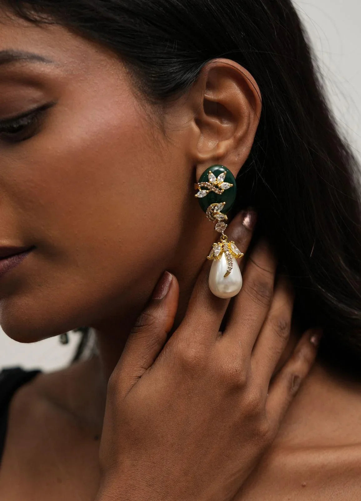 Overlay Rich Indo Western Earrings | GemZ Collection