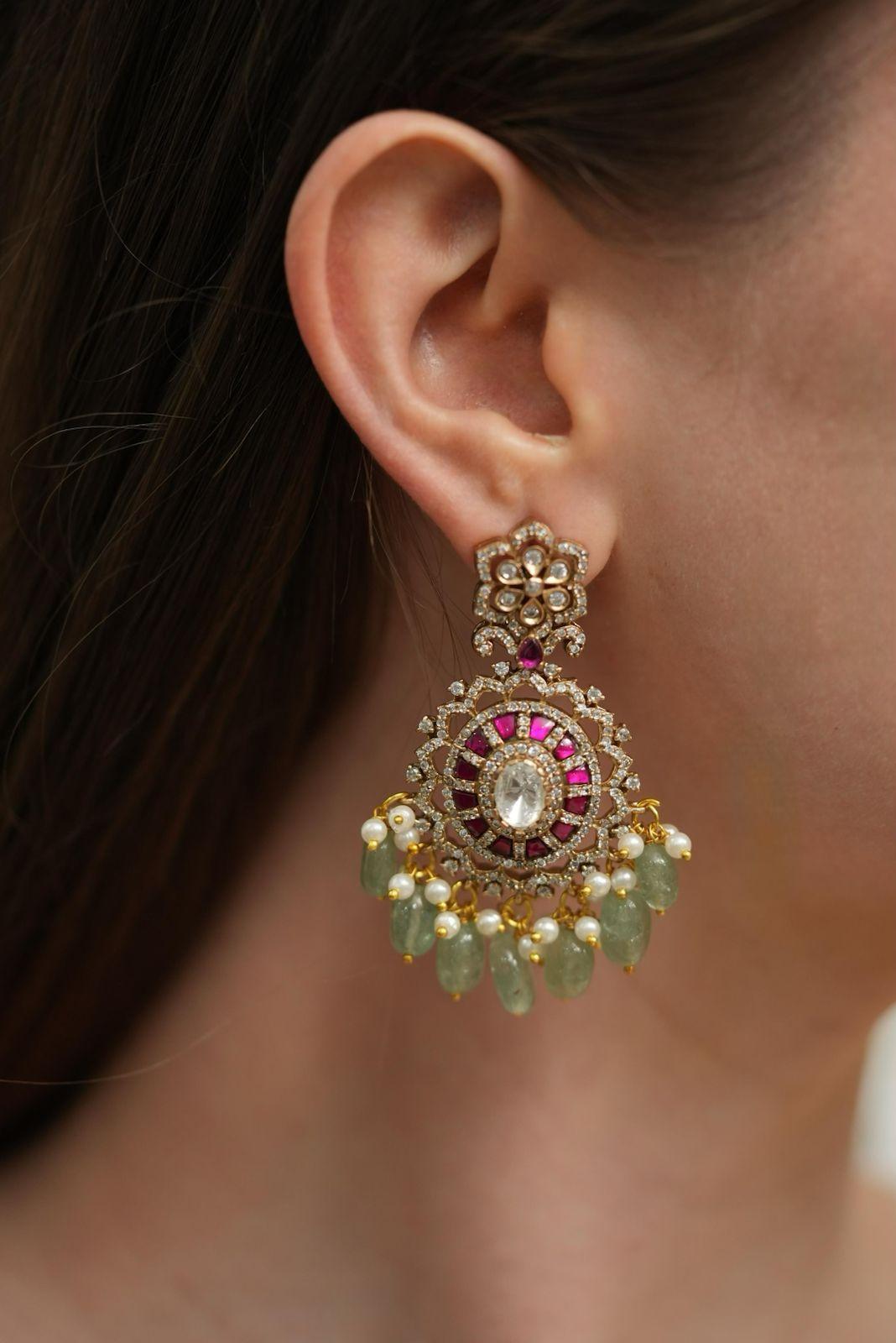 Maahi Indian Polki Earring