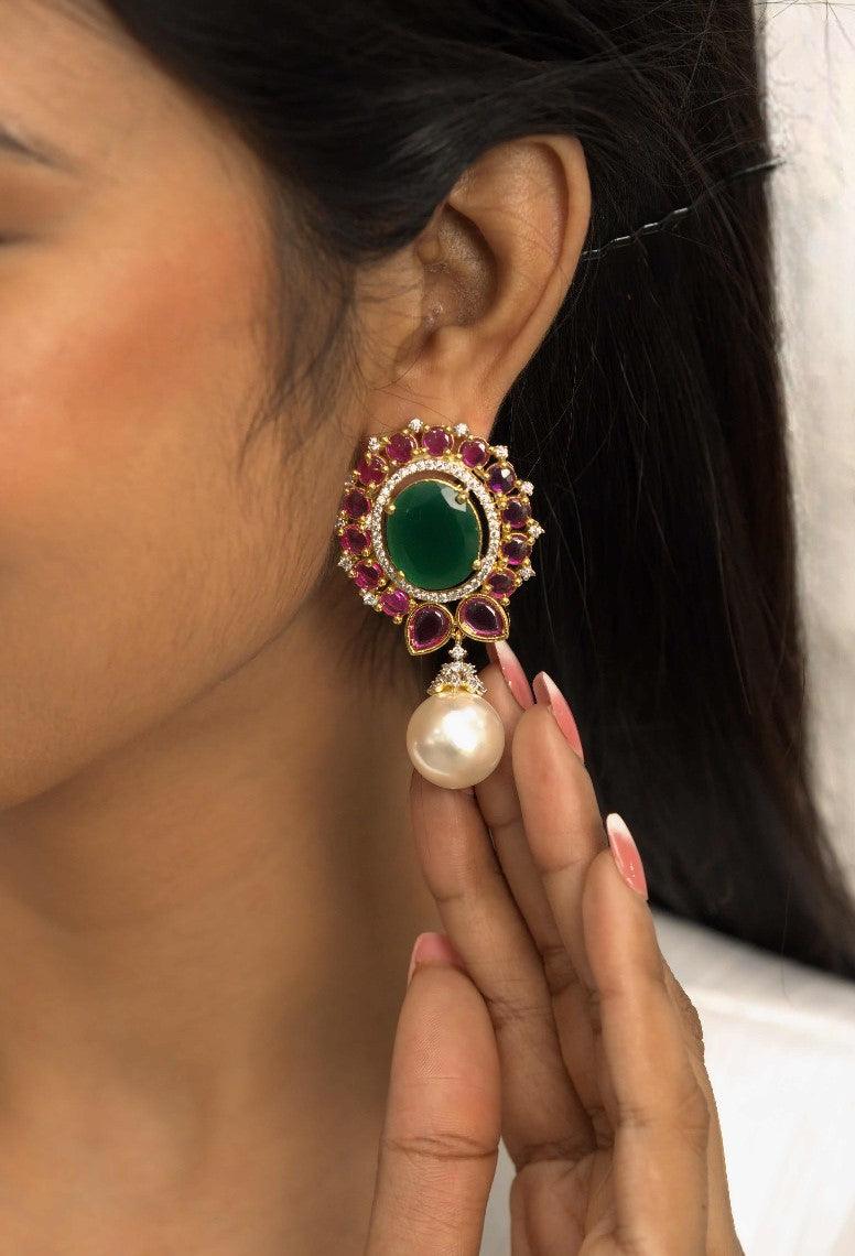 Gulistan Indian Pearl Earrings