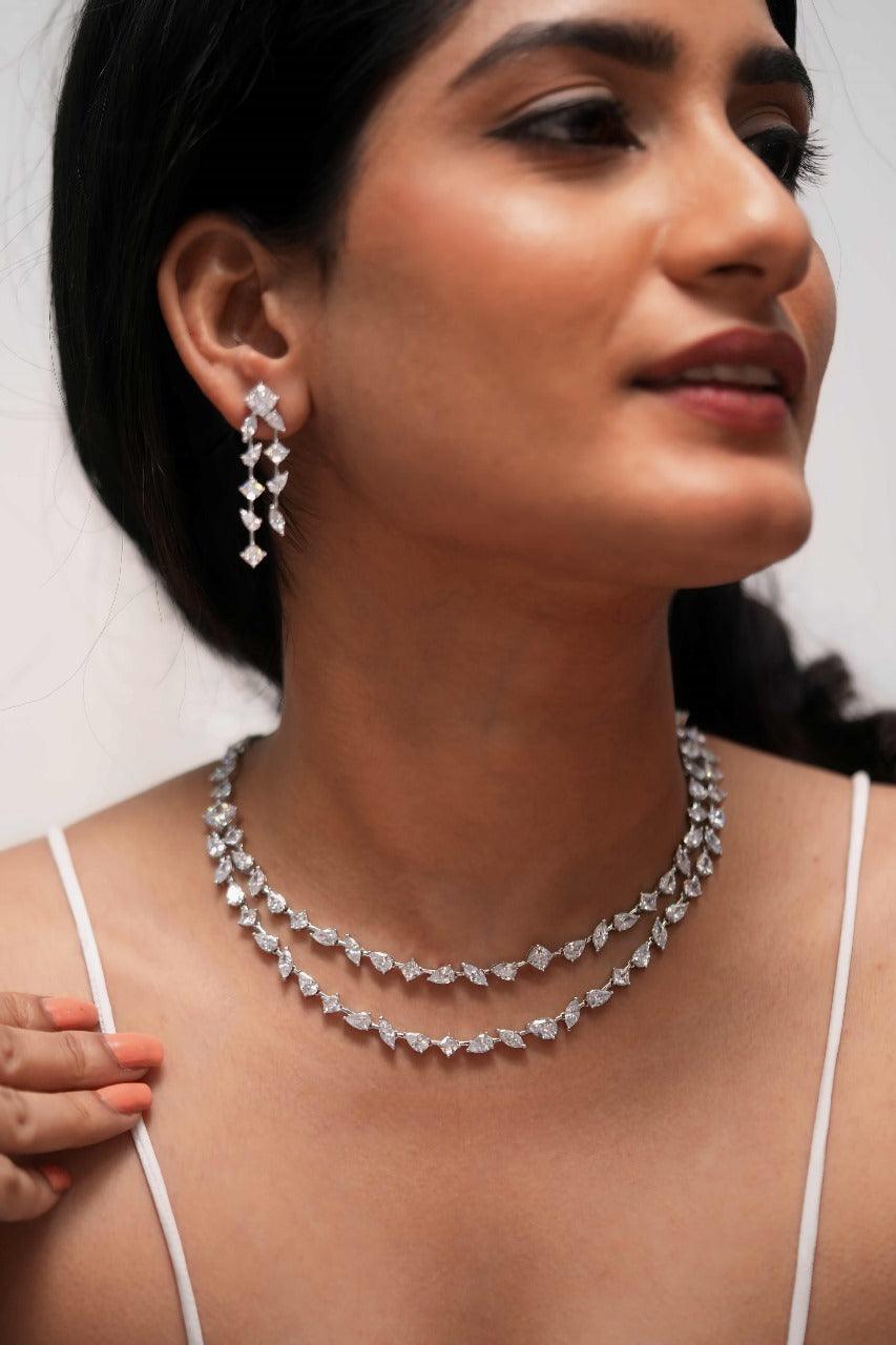 Hailey Double Layered Diamond Set