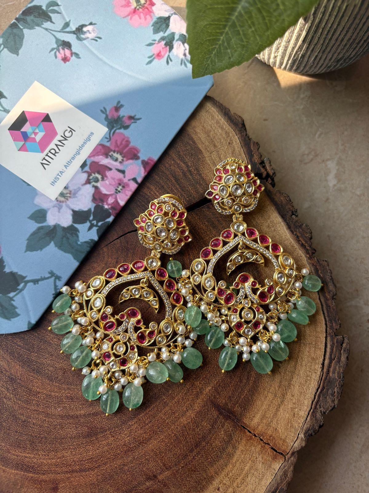Dramatic Jayshree Indian Chandbali Earrings