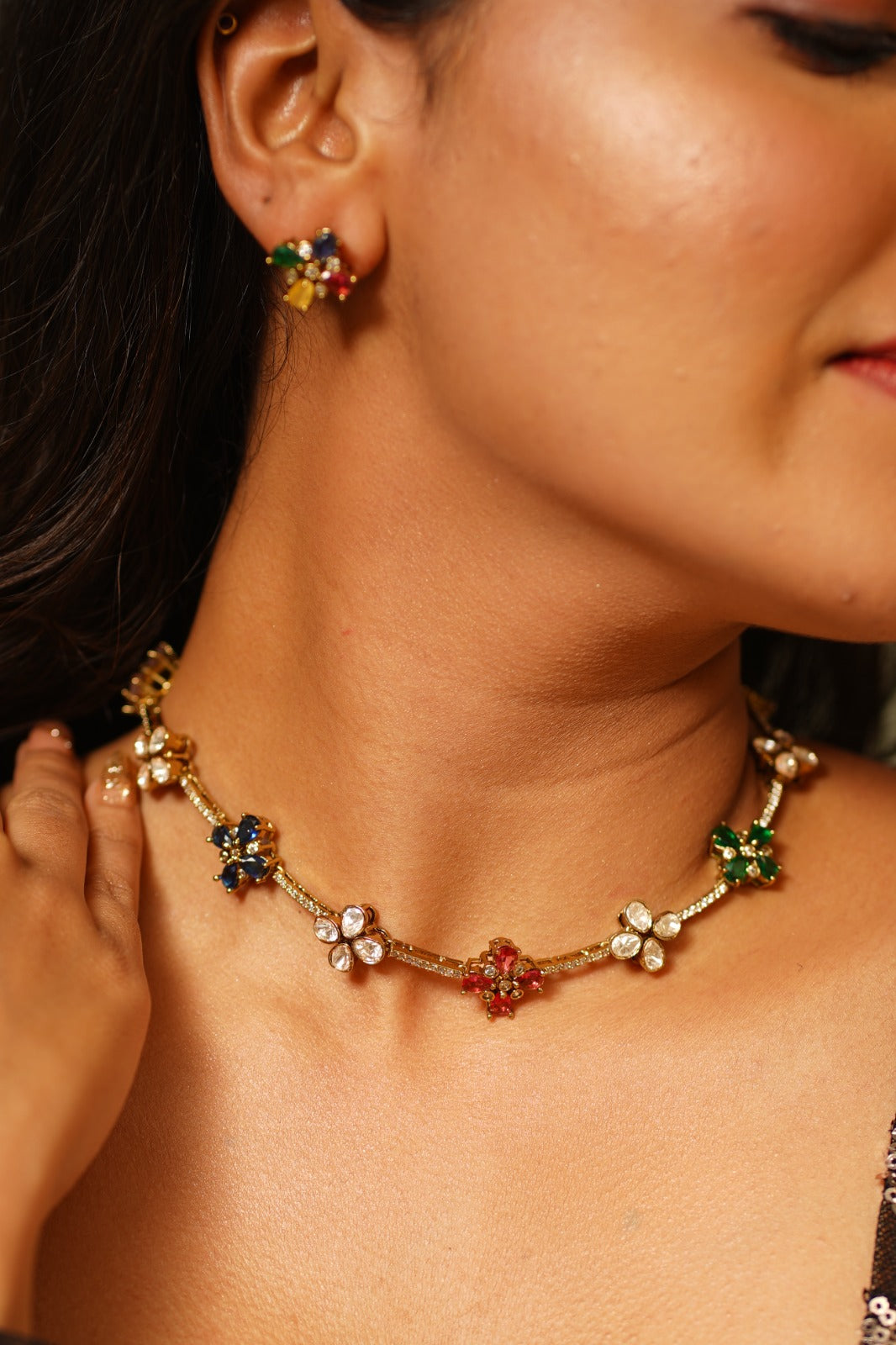 Siya Antique Dainty Polki Set