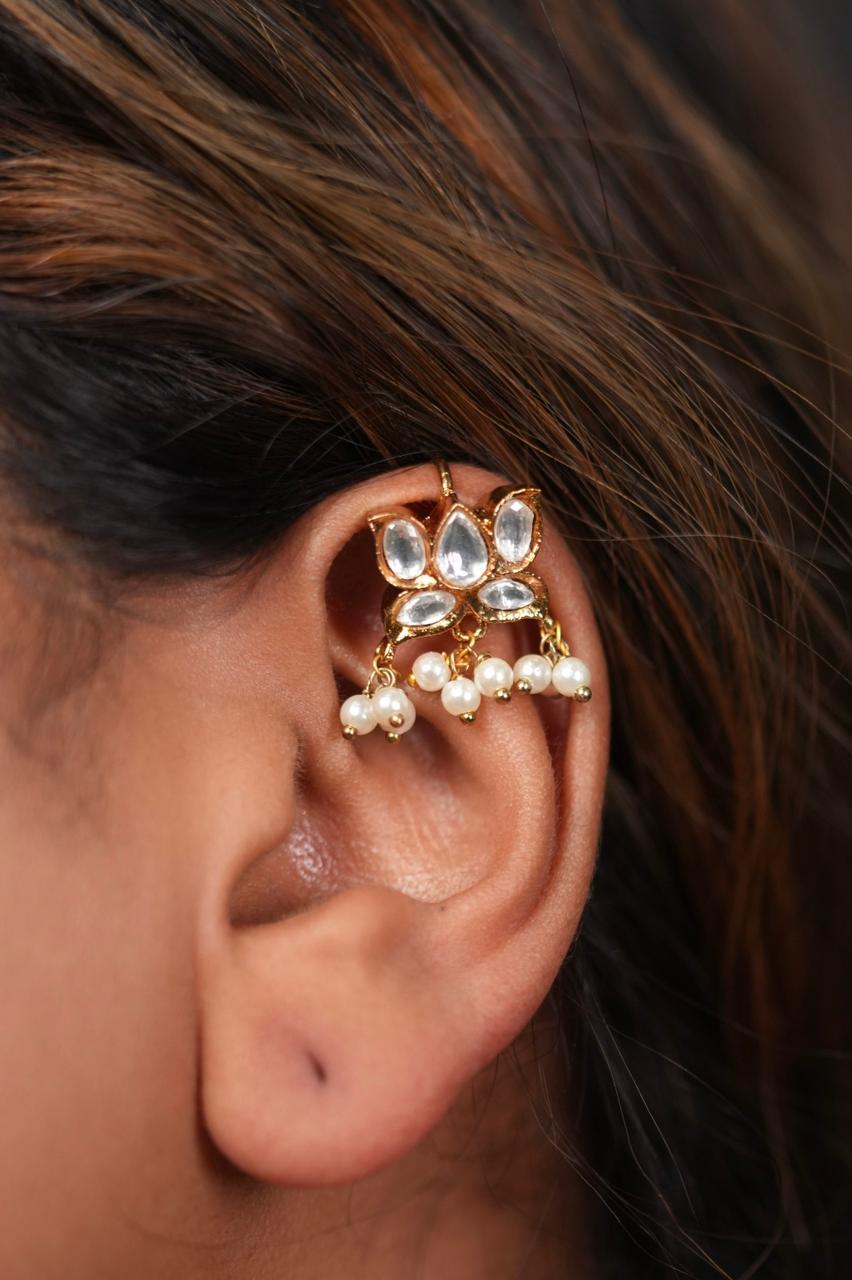 PhoolWati Polki Small 2 in 1 Earcuff | Bali