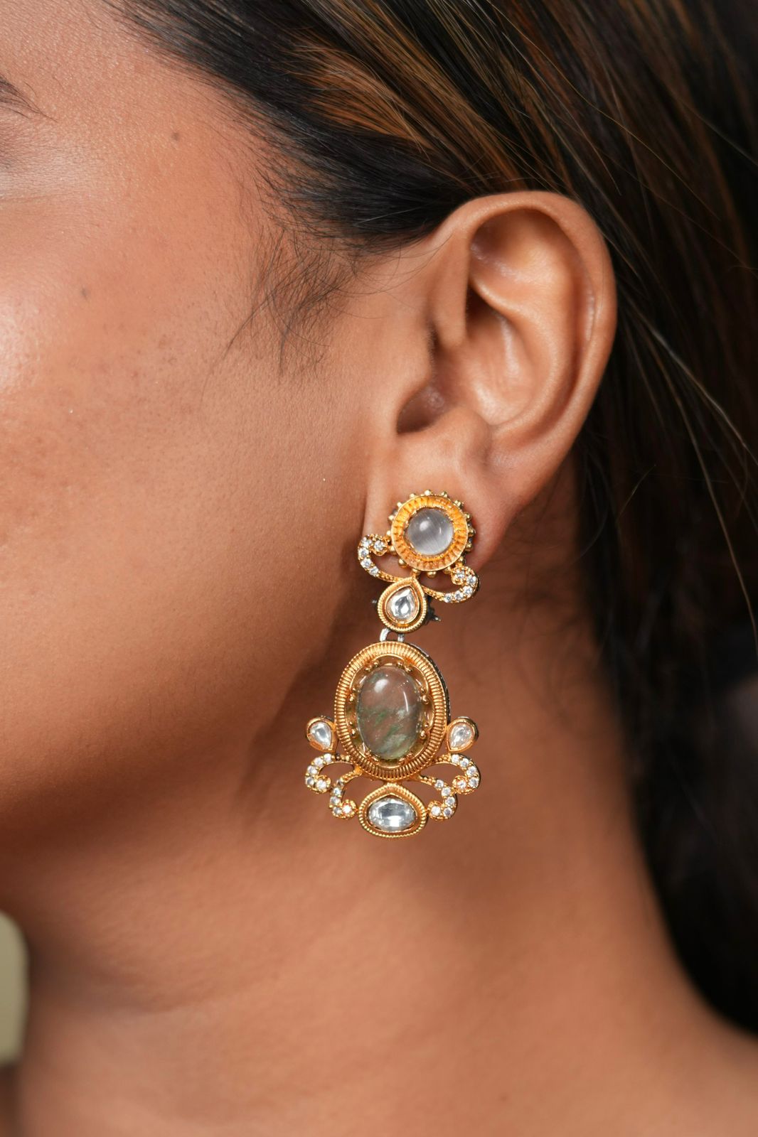 Earthy Sabhya Indo western Earrings | GemZ
