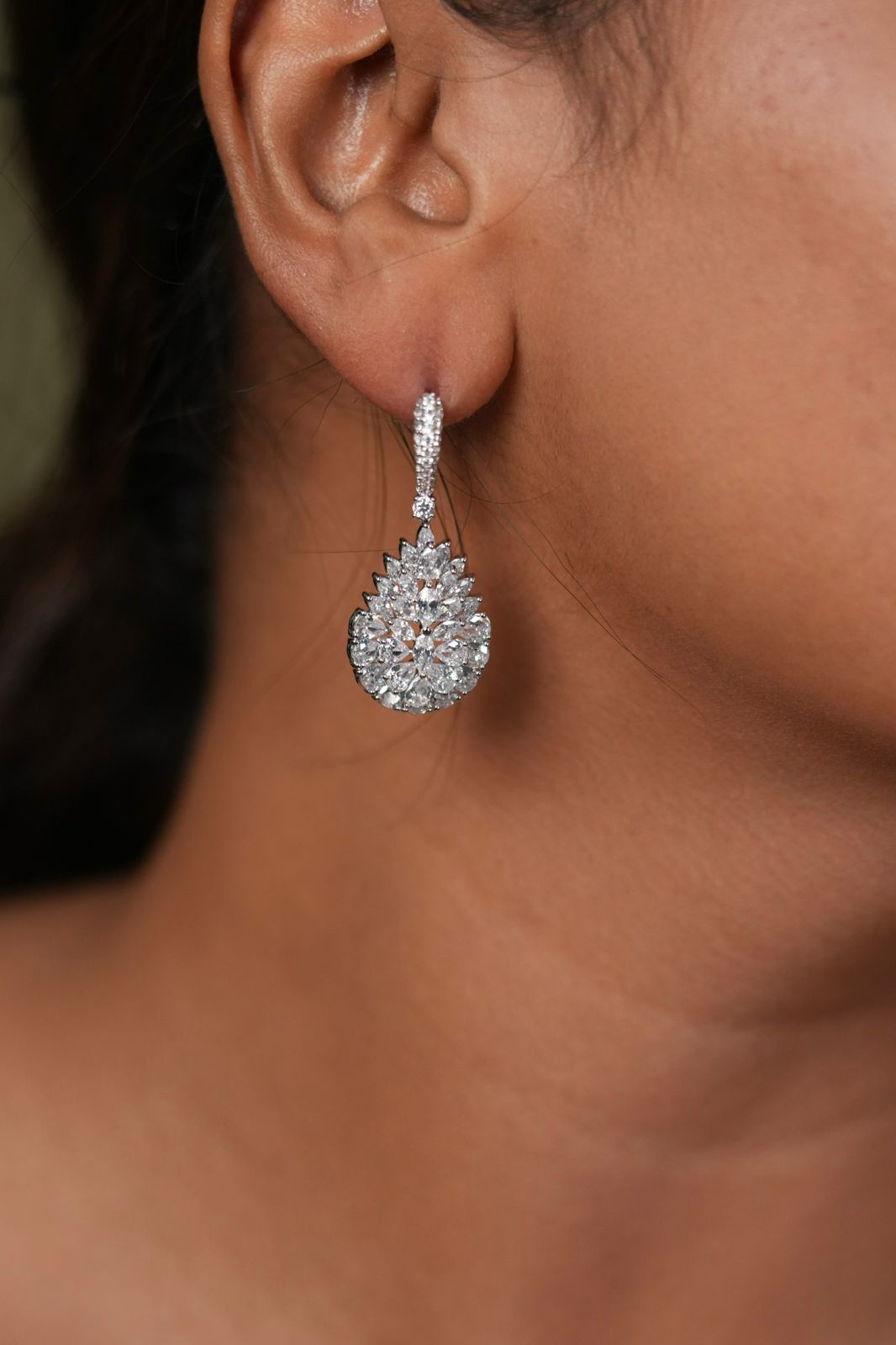 Kia Cluster Of Diamonds Bali Earring