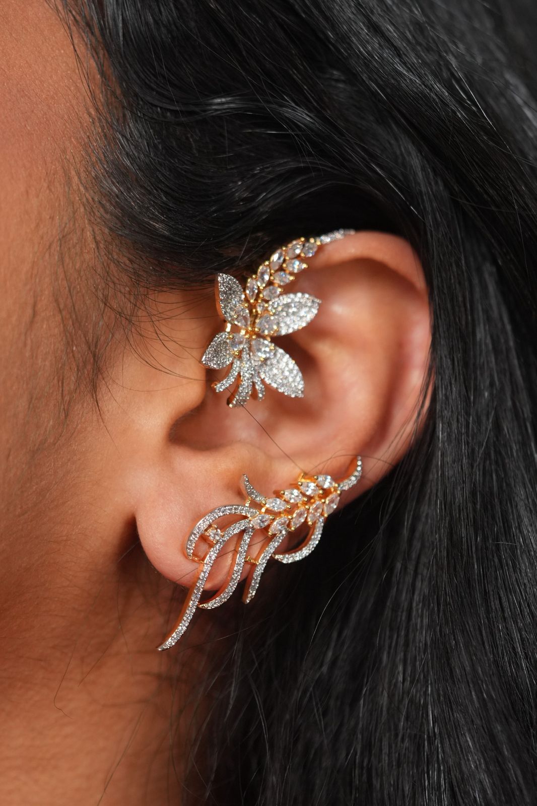 Florale Diamond Dreamy Earcuff Earrings