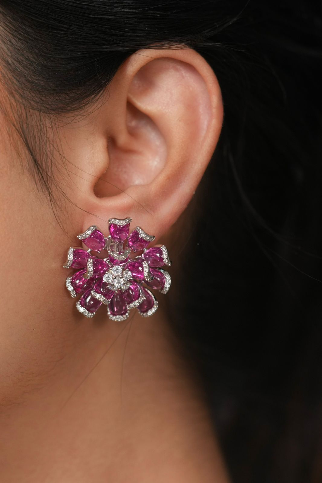 Fool 3D Emerging Statement Diamond Studs