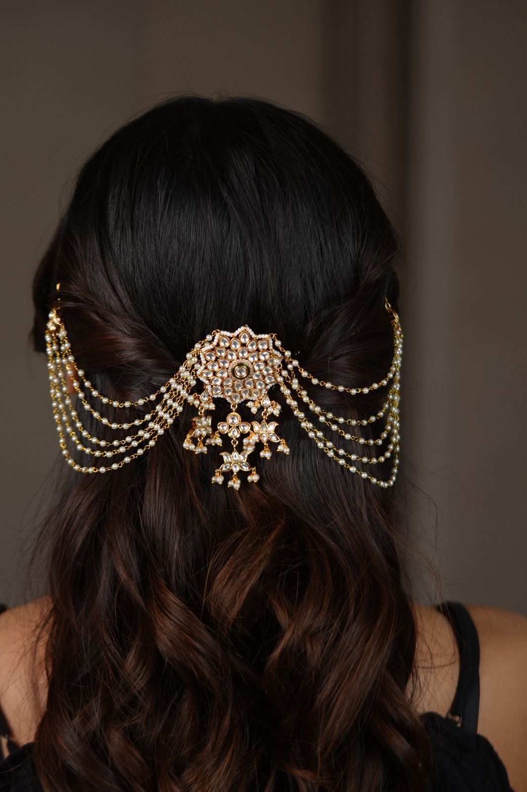 Roopali Polki Hair Jewellery With Clip | Jada Billa