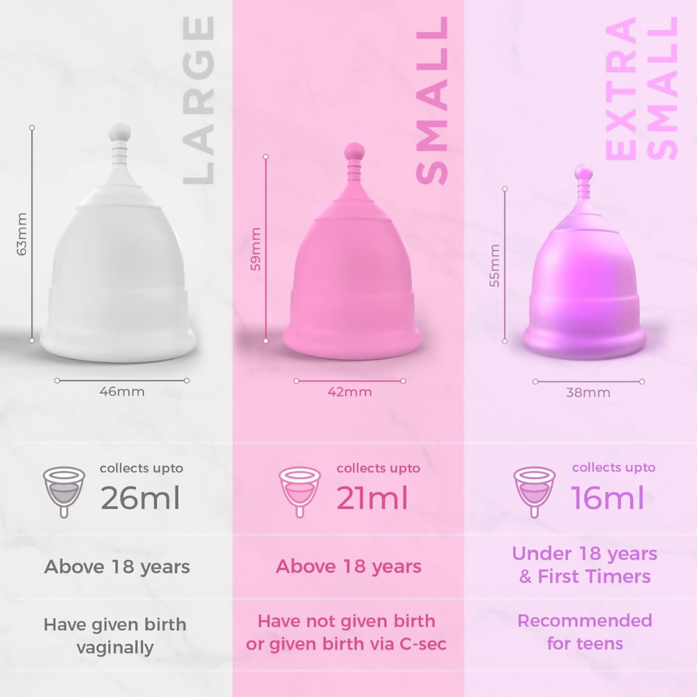 Pee Safe Menstrual Cup & Bio Panty Liners For Women