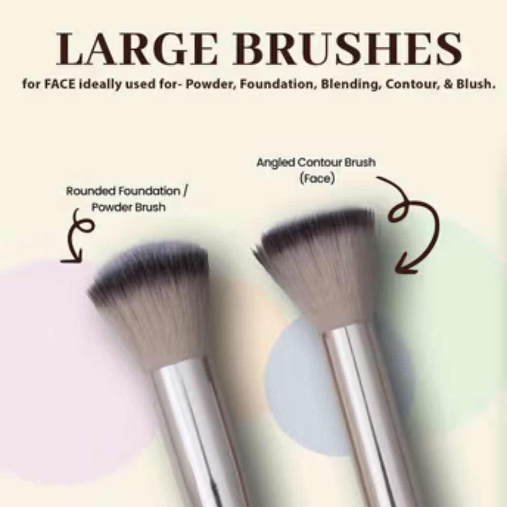Bronson Professional 6Pc Face & Eye Brush Easy Blending