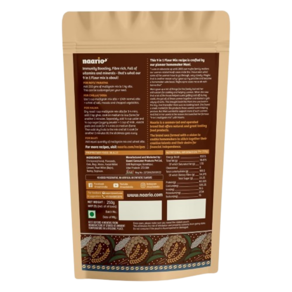 Naario 9-in1 Multigrain Atta (No Wheat)