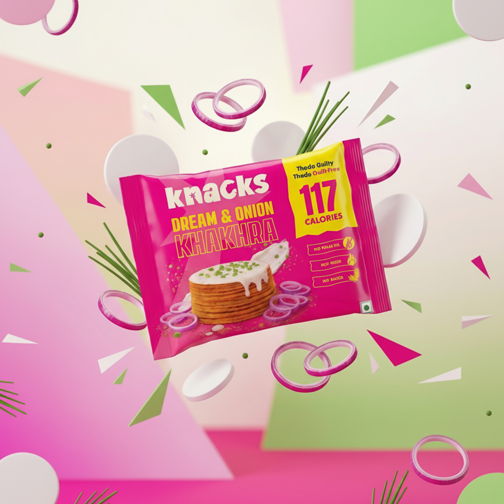 Knacks Coin Khakhra Crisps - Dream & Onion Flavour