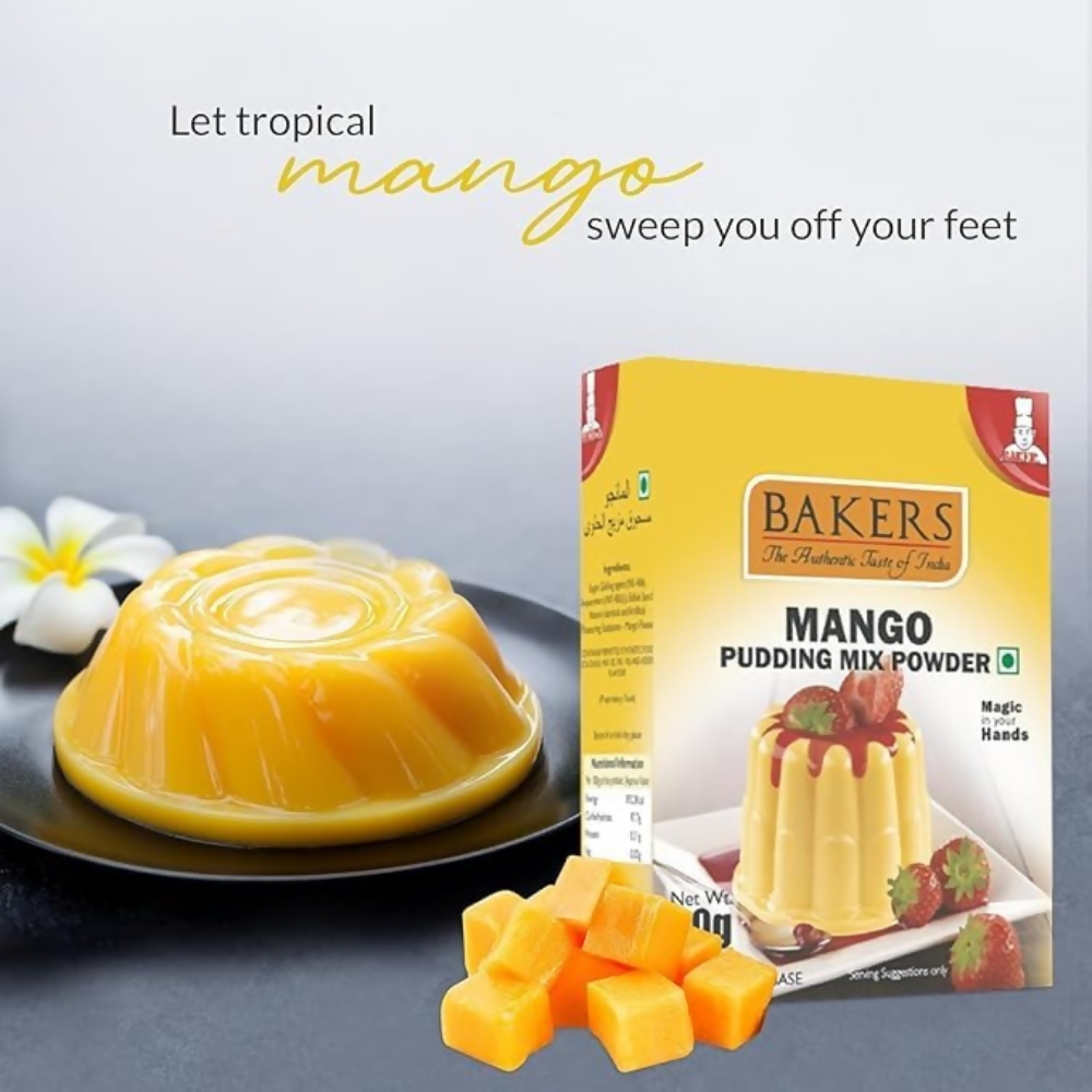 BAKERS Instant Pudding 4 Flavors Mix Combo