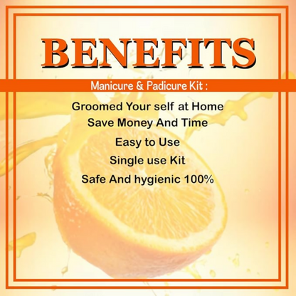 VedicAyurveda Manicure Pedicure Spa Kit Orange Peel Oil