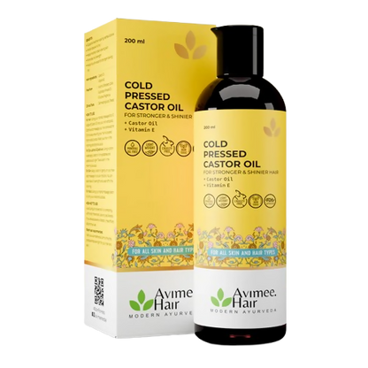 Avimee Herbal Cold Pressed Castor Oil For Hair Growth