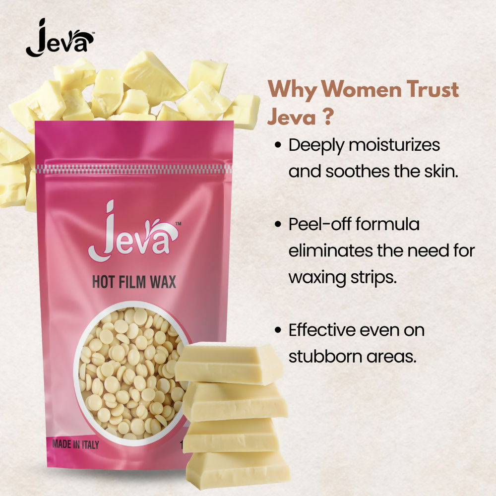 Jeva Hot Film Wax Natural Stripless Hard Wax Beads
