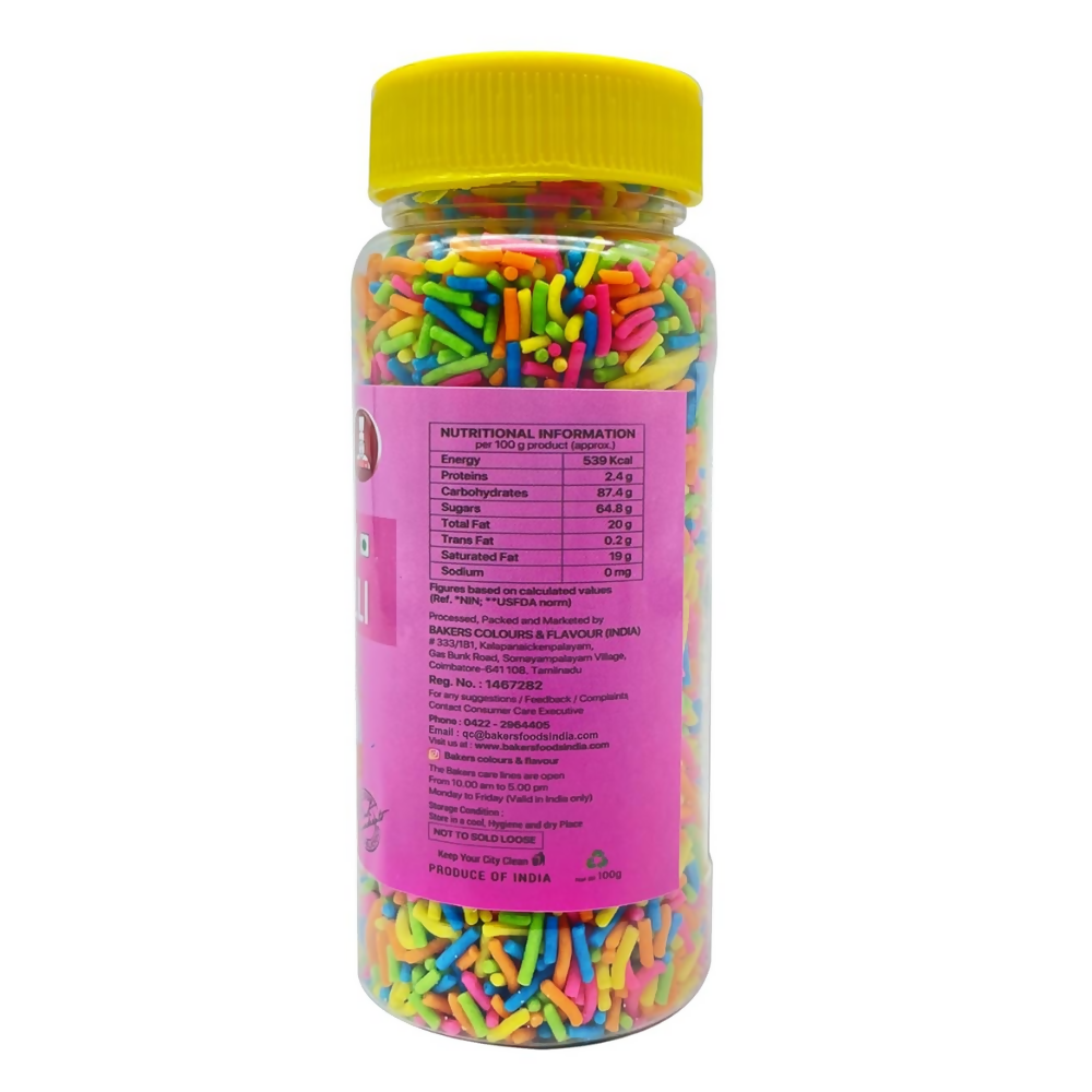 BAKERS Fantasy Colorful Vermicelli Sprinkler