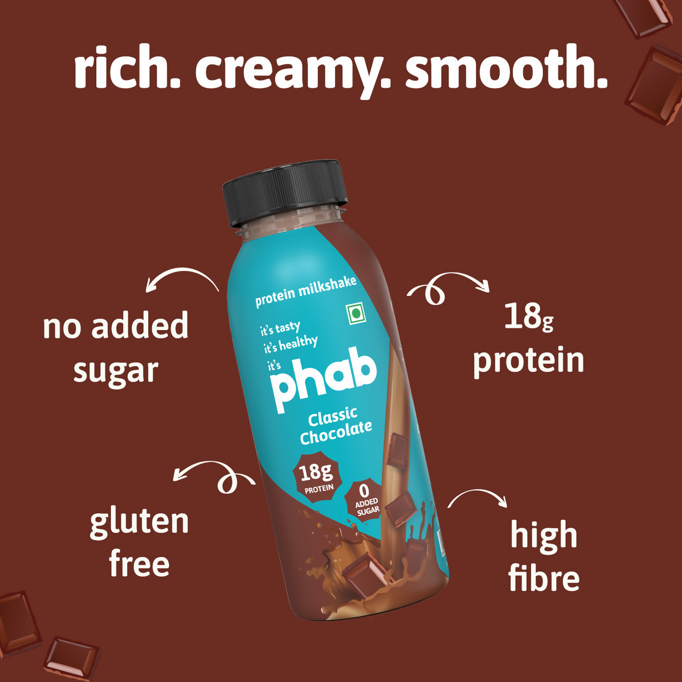 Phab Protein Milkshake With protein Protein Swiss Chocolate Shake