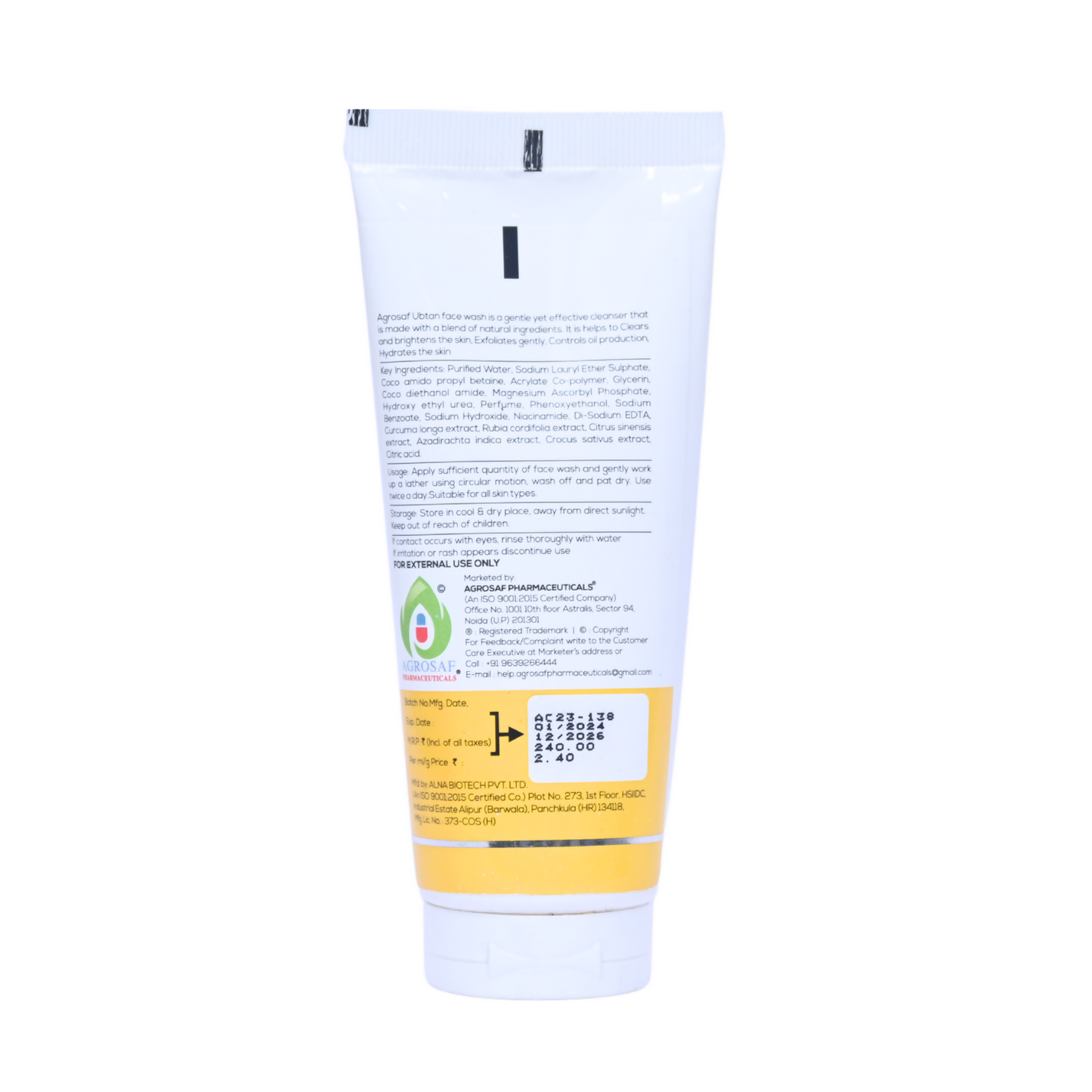Agrosaf Ubtan Face Wash