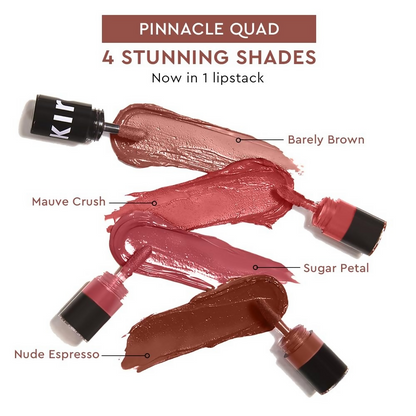 Kiro Four Play Non-Stop Airy Matte Liquid Lip Stack  Pinnacle Quad