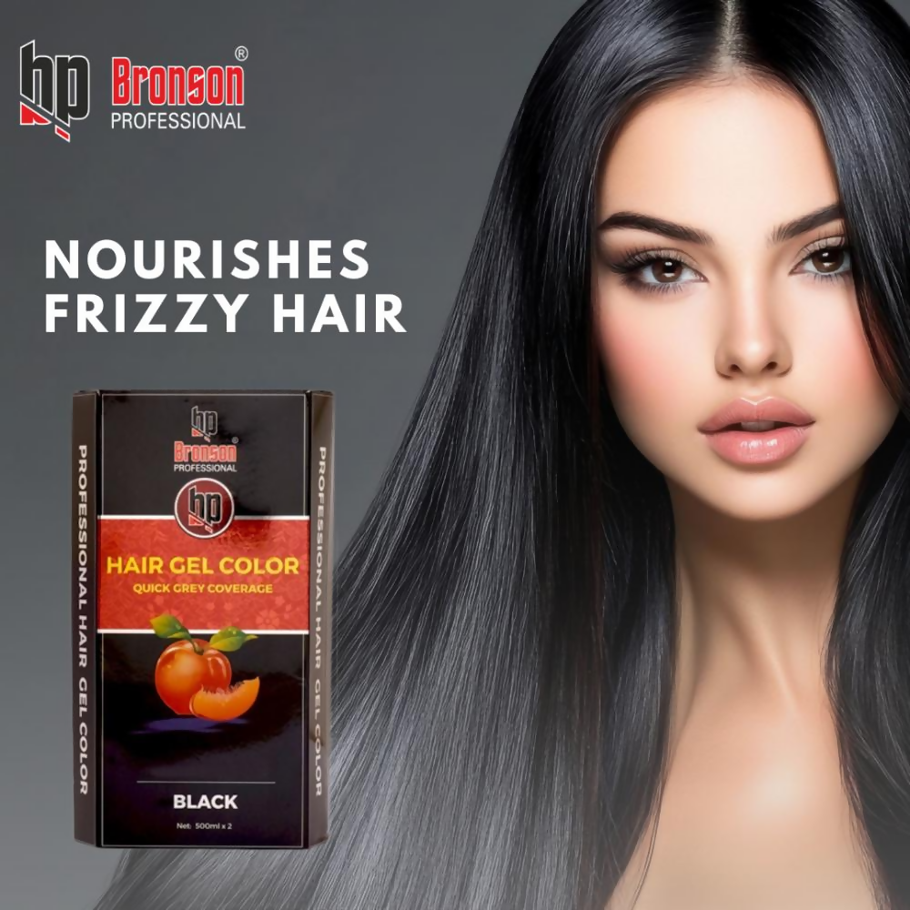 Bronson Professional Fruit Vinegar Gel Hair Colur Dye Natural Black