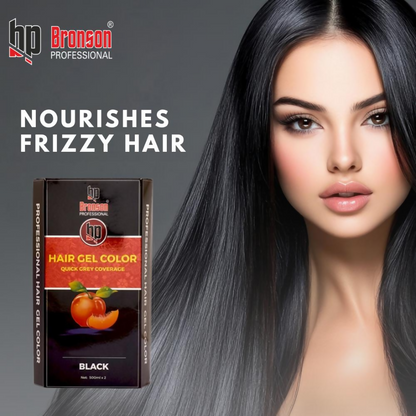 Bronson Professional Fruit Vinegar Gel Hair Colur Dye Natural Black