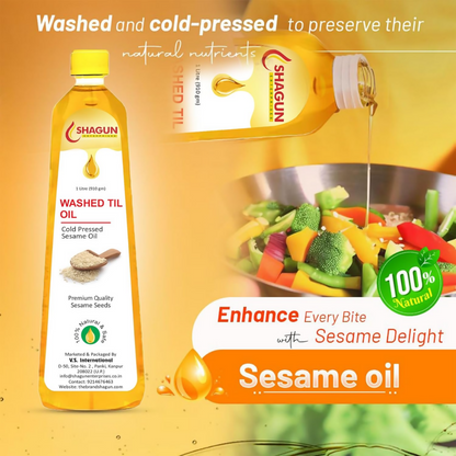 Shagun Cold Pressed Sesame Oil - Washed Til Oil