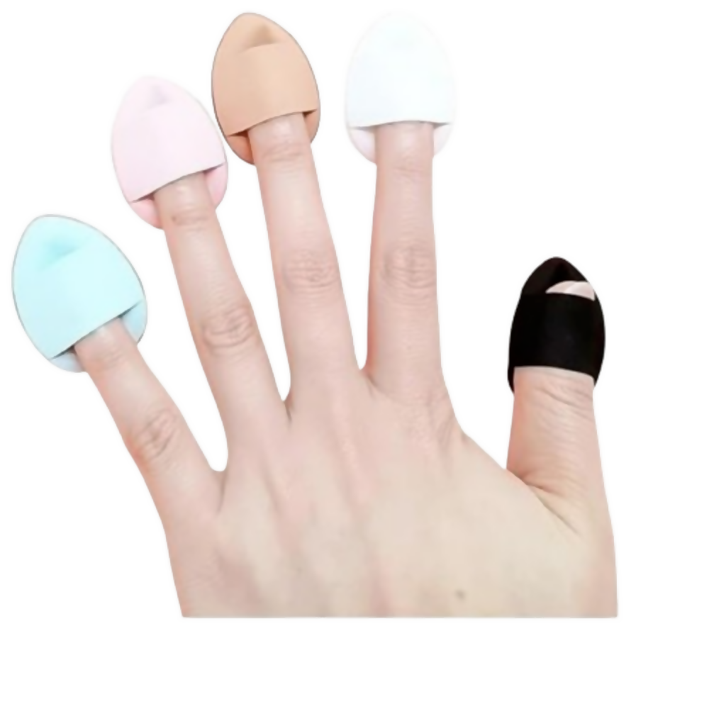 Bronson Professional Finger Puff Sponges with Soft Cushion Mini Makeup Blender
