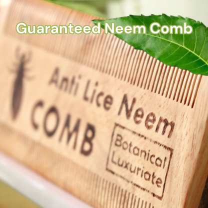 Botanical Luxuriate 100% Neem Wood Lice & Nits Comb