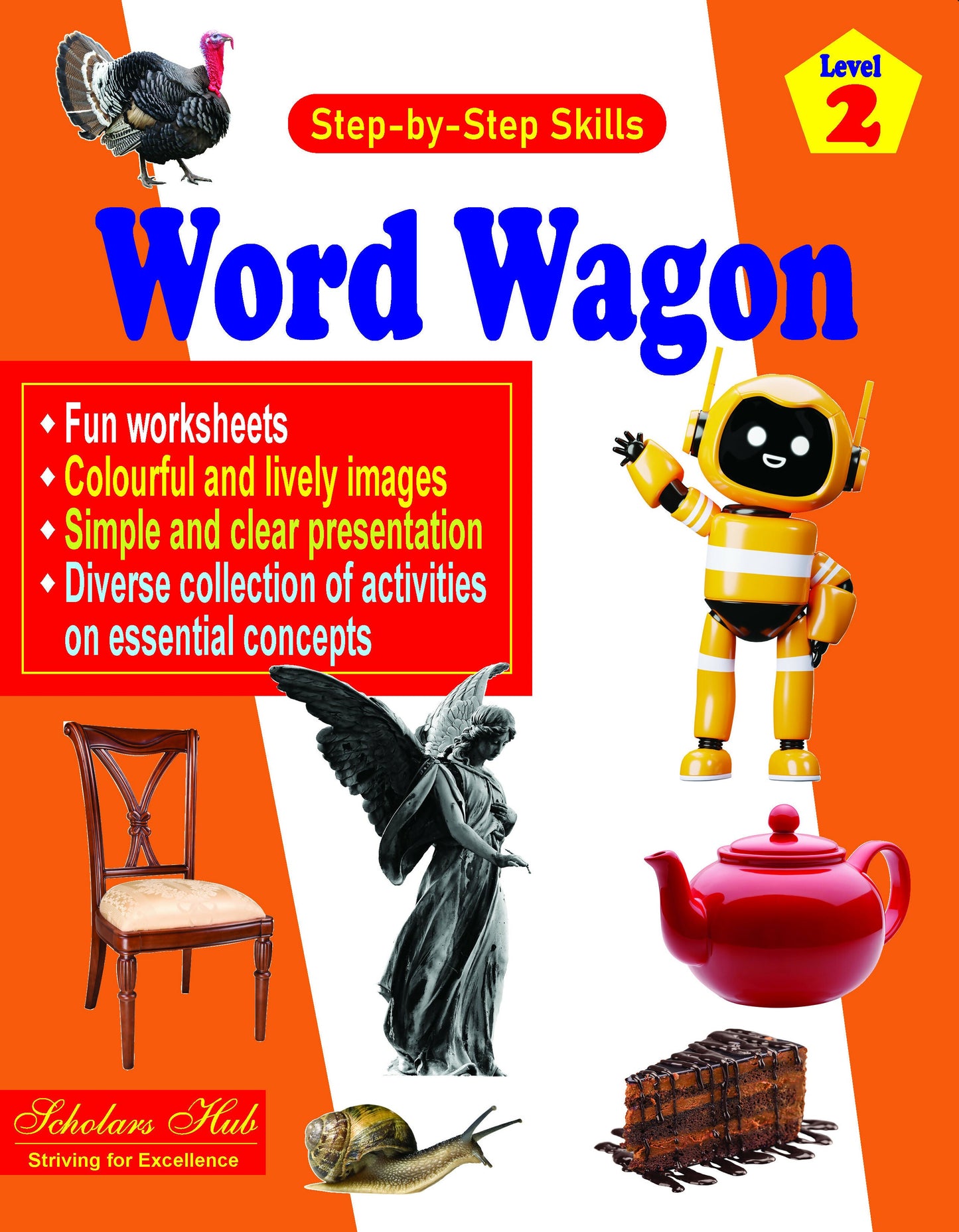 Step By Step Skills Word Wagon-2(Tearble Colourful Worksheets)