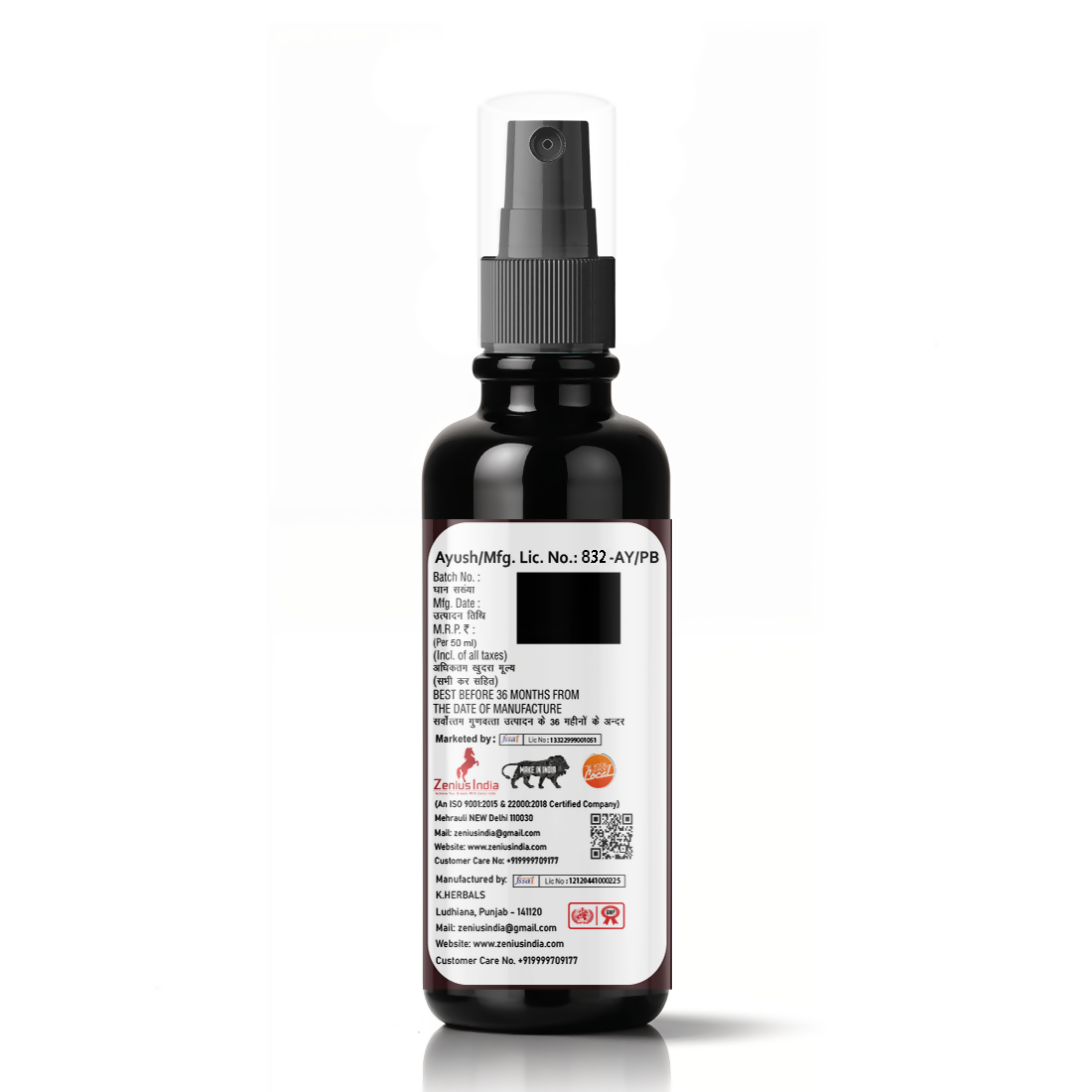 Zenius Hair Serum for Improve Hair Volume and Growth